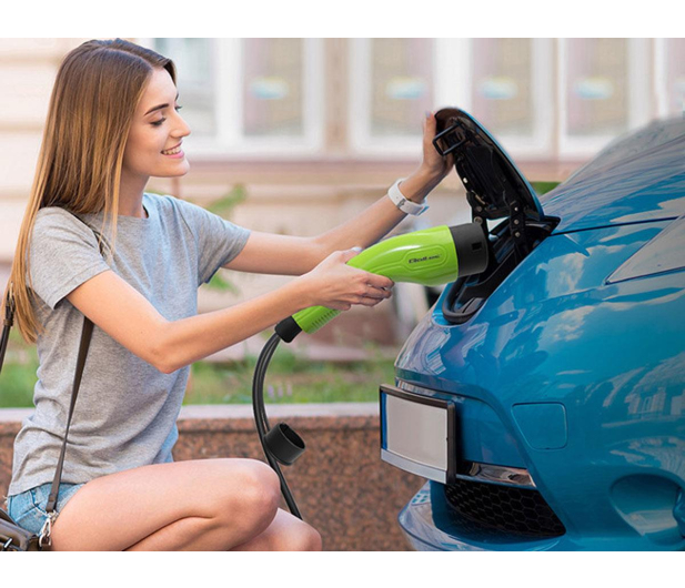 Qoltec Mobilna ładowarka EV z regulacją 2w1 Typ2 (3.5kW, 230V, 5m) - 1483426 - zdjęcie 5